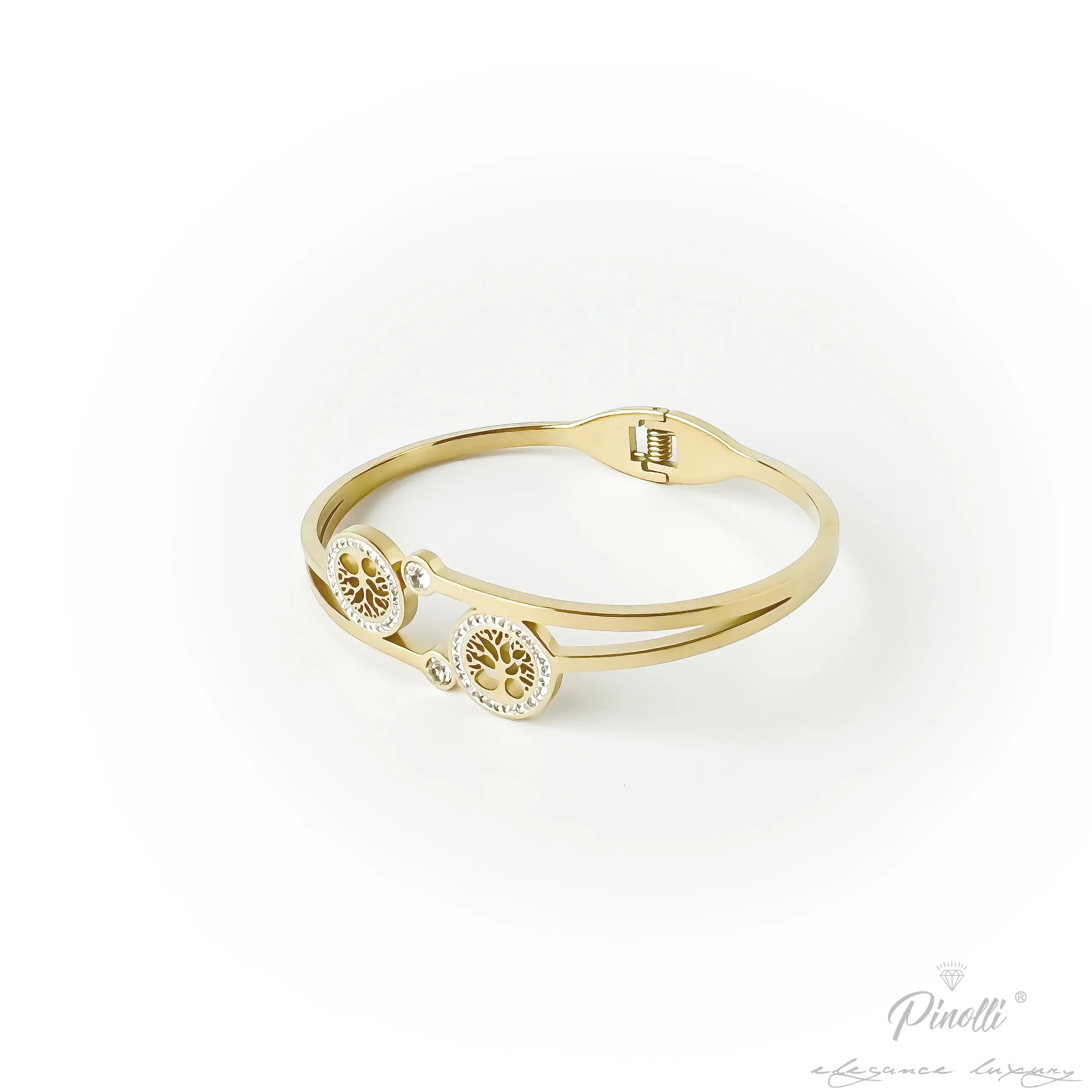 Bratara fixa - Tree of Life cu pietre
