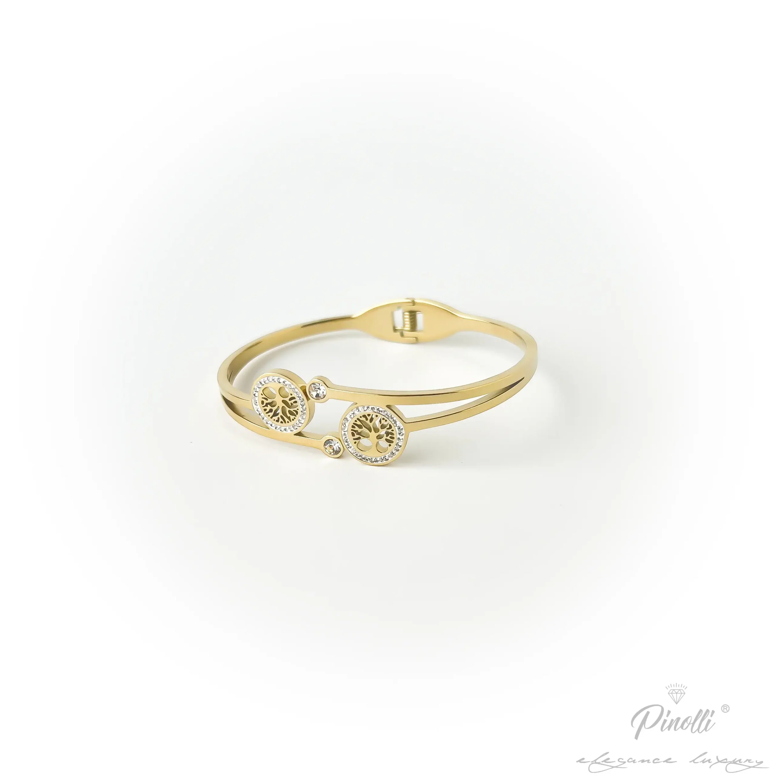 Bratara fixa - Tree of Life cu pietre
