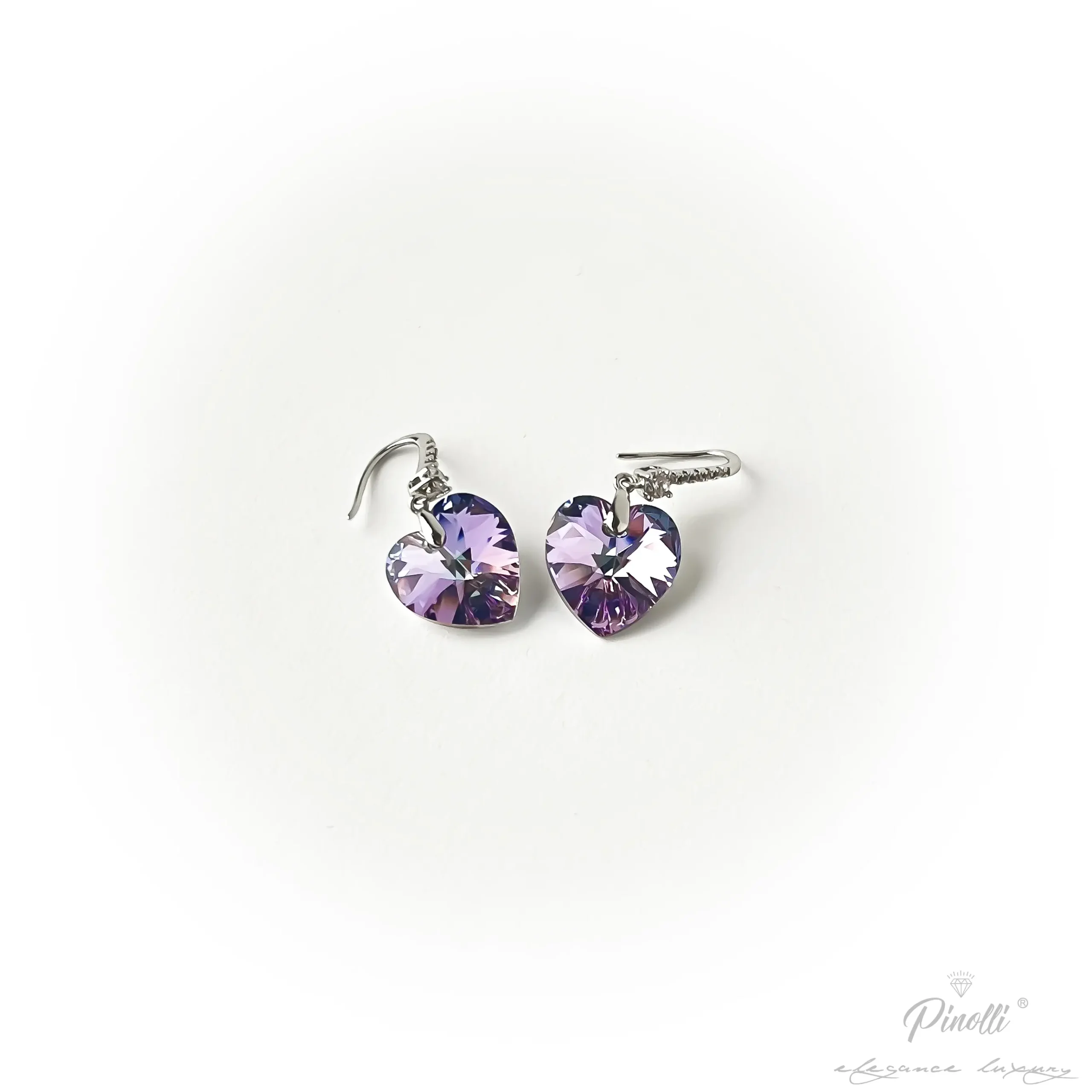 Cercei cu piatra swarovski multicolor