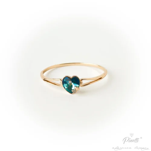 Bratara fixa – inima albastra swarovski