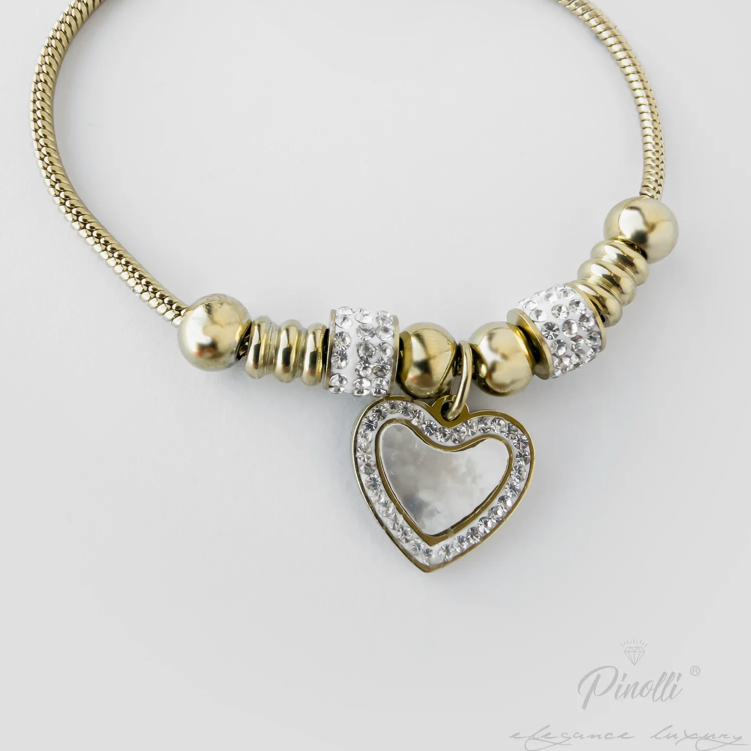 Bratara Amore Crystal Glow closeup dama Pinolli