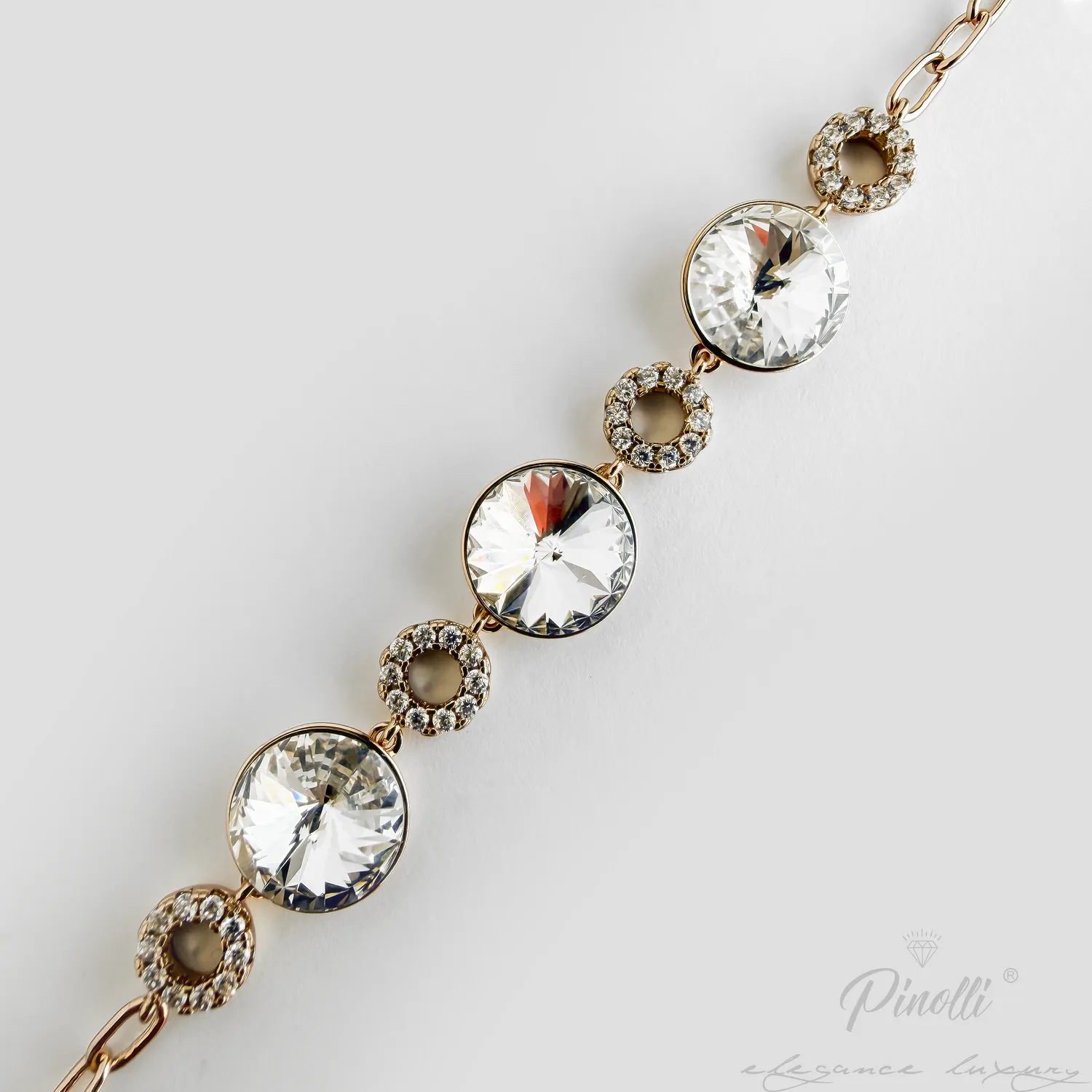 Bratara Royal Glow White eleganta dama Pinolli