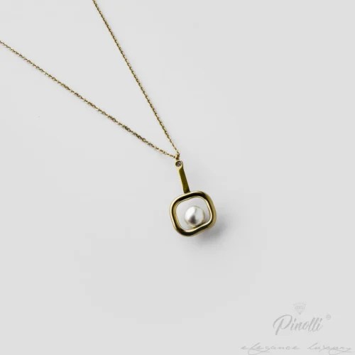Colier Aurelia Perla Frame detaliu Pinolli