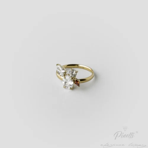 Inel Fiore Crystal Glow elegant dama Pinolli