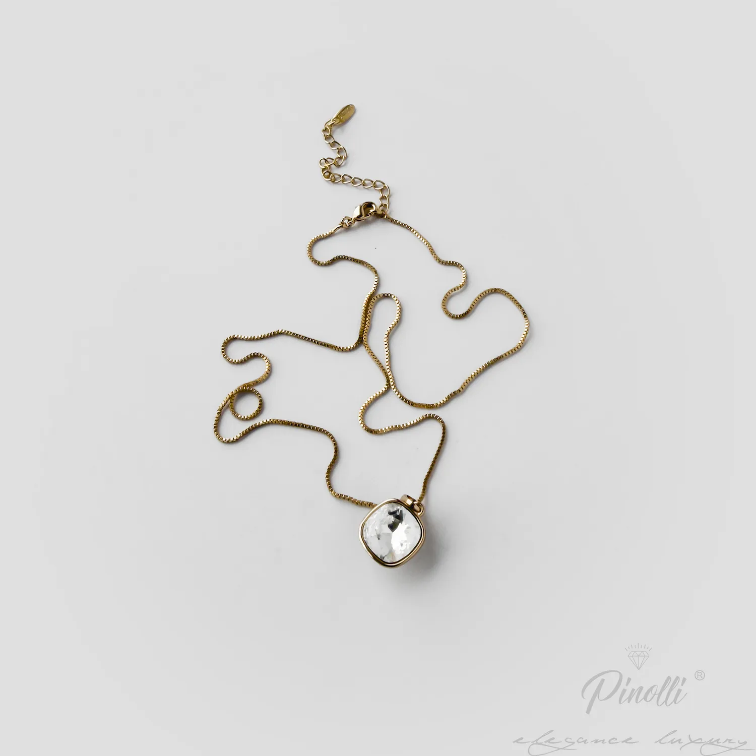 Set colier si cercei Pure Radiance Gold elegant dama Pinolli