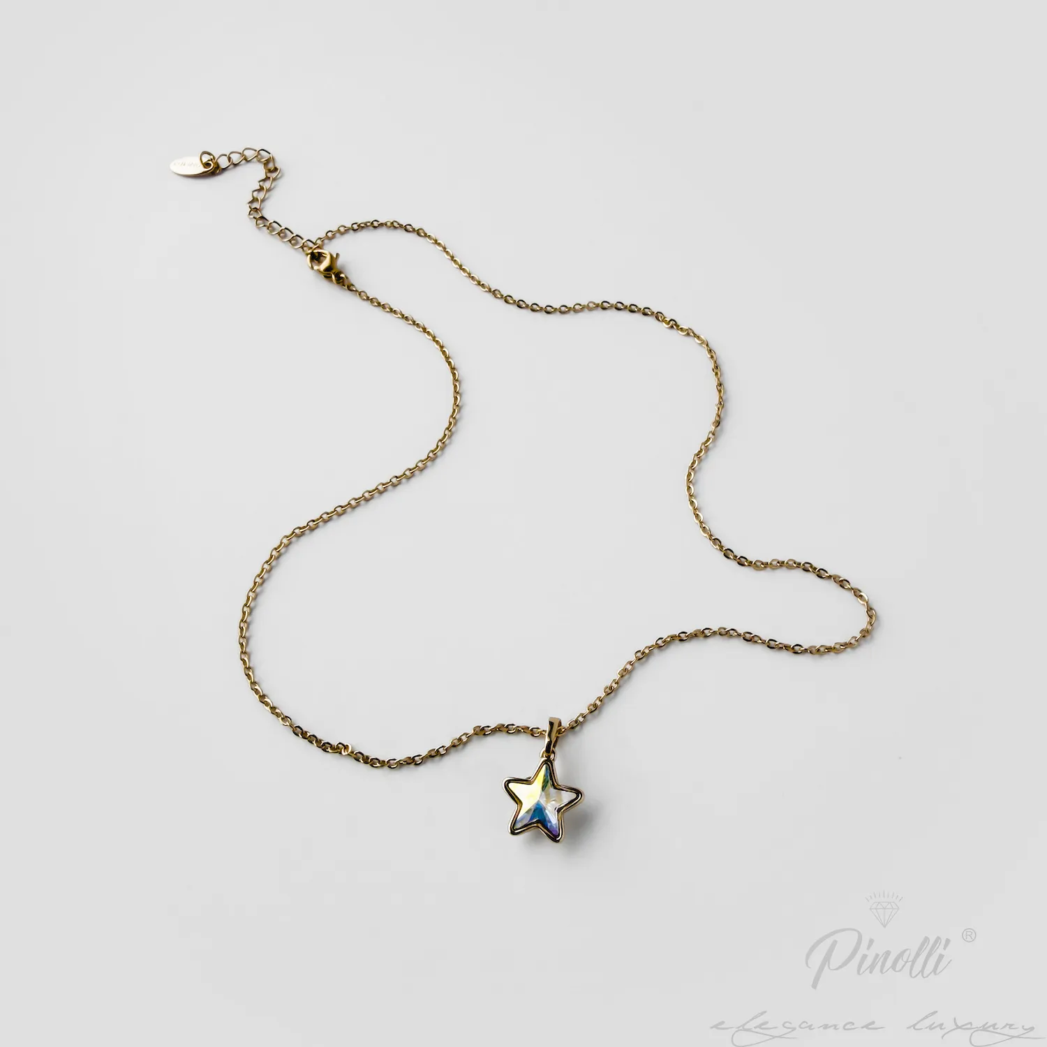 Set colier si cercei Stella Azzurra Oro elegant Pinolli
